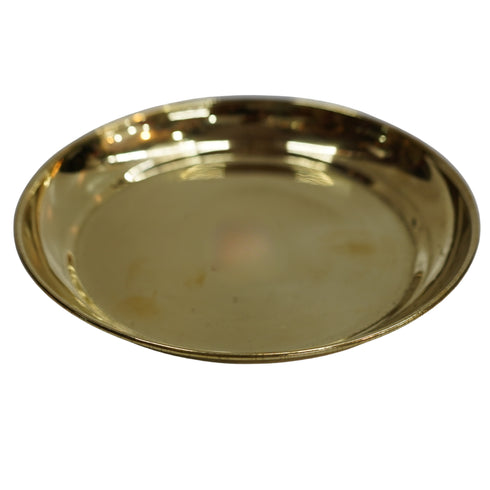 Brass Round Puja Plate Pack of 2