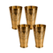 Pure Brass Flora Design Lassi Glass | Pack of 4