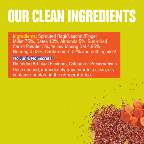Early Foods Trial Pack Sprouted Ragi Carrot Porridge Mix