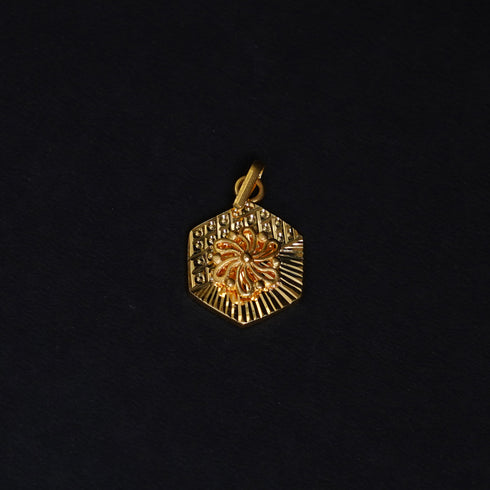 22 Carat Gold Floral Locket 2.94g by Mahita Collections