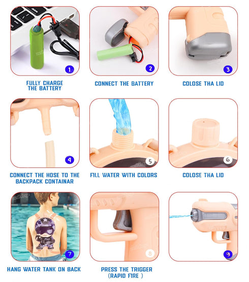 Zest 4 Toyz Holi Electric Pichkari Water Gun for Kids