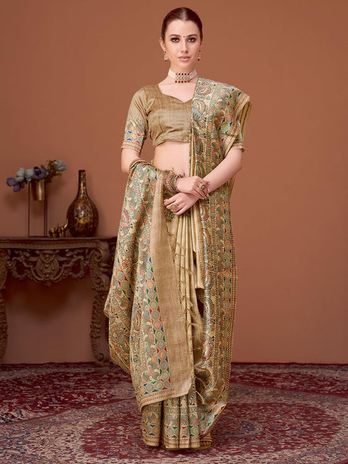 Vasthrlay Kalamkari Printed Unstitched Hs Ethnic Wear