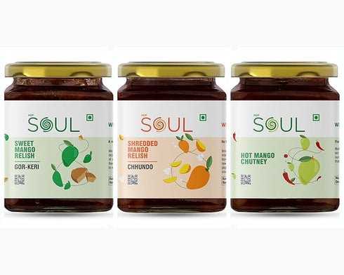 ADF Soul Desi Videsi Mix Combo Gor Keri Pickle | Chhundo Pickle | Hot Mango Chutney