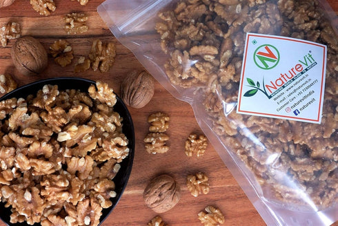 NatureVit Walnut Kernels Premium Chilean Akhrot Giri| 100% Natural & Preservative-Free