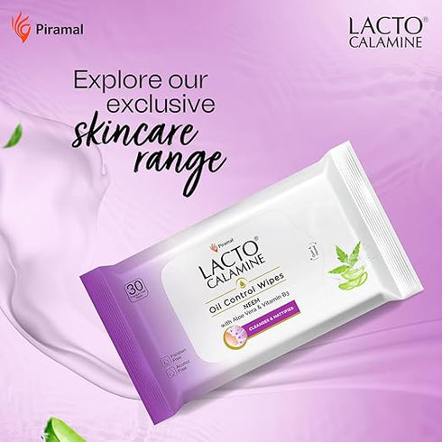 Lacto Calamine Oil Control Face Wipes-30 N