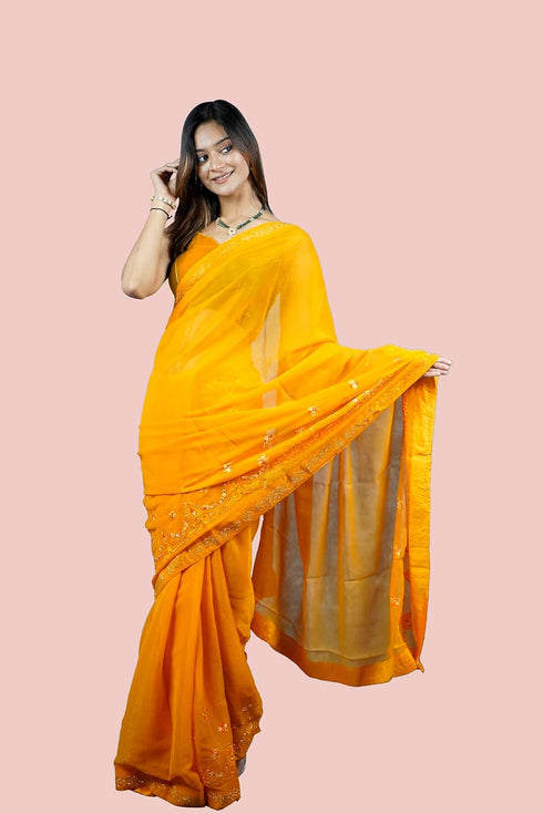 Vasthrlay Embroidered Shimmer Ethnic Wear