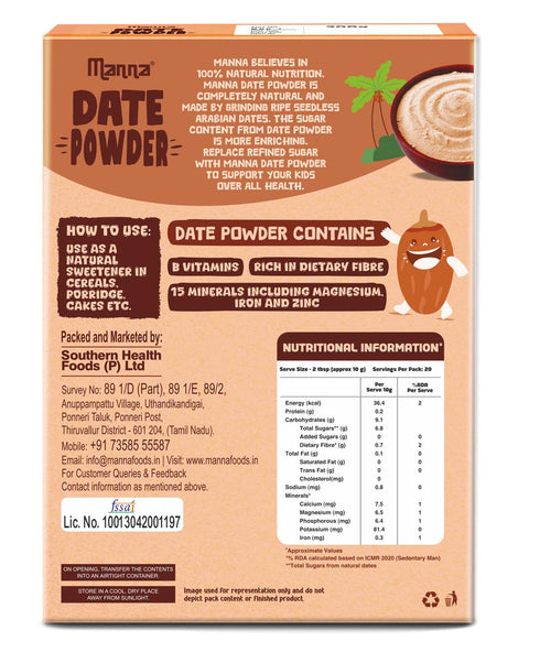 Manna Foods Health Mix and Date Powder Combo