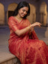 Vasthrlay Orange Unstitched Rt Ethnic Wear