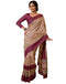 Vasthrlay Womens Printed Unstitched Navy Blue Saree