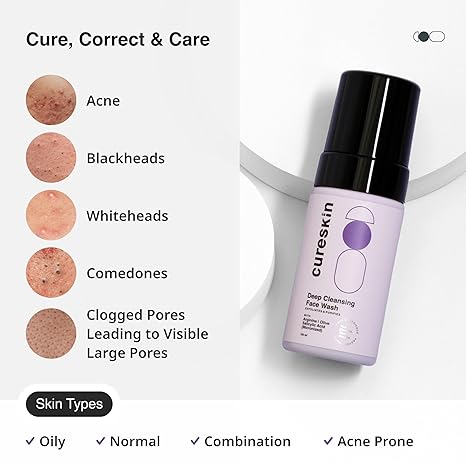 Cureskin Deep Cleanse Salicylic Acid Face Wash