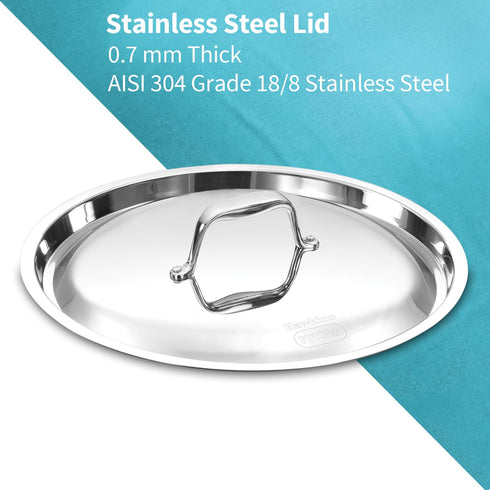 Hawkins Pro 22 cm Frying Pan Triply Stainless Steel Fry Pan