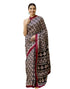 Vasthrlay Womens Printed Unstitched Maroon Saree