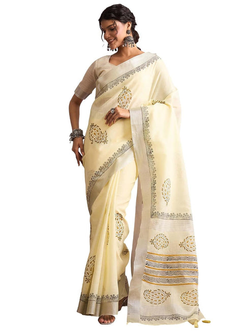 Vasthrlay Printed Unstitched Blouse Ethnic Wear