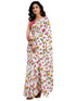 Vasthrlay Womens Printed Unstitched White Saree