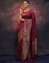 Vasthrlay Banarasi Kanjivaram Unstitched Teal Saree