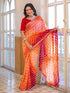 Vasthrlay Georgette Embroidery Unstitched Pink Saree