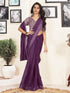 Vasthrlay Womens Printed Unstitched White Saree