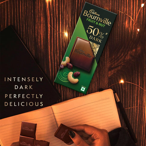 Cadbury Bournville Fruit & Nut 50% Dark Chocolate Bar