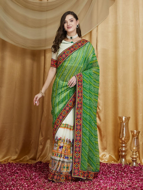 Vasthrlay Festival Embroidred Saree