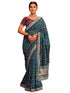 Vasthrlay Georgette Embroidery Coral Saree