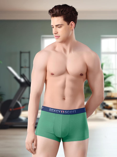 Dixcy Scott Originals Flex Trunk | Stretch Cotton Trunks for Men | Ultra Soft Breathable Fabric | Ultra-Absorbent Waistband | Smart Length for Easy Movement | Label-Free Innerwear for Man