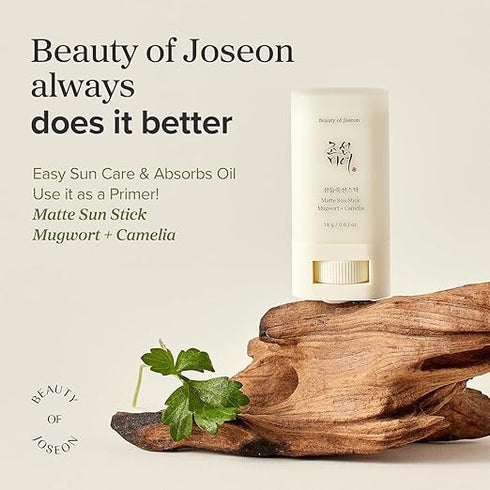 Beauty of Joseon Matte Sun Stick Mugwort+Camelia (SPF 50+ PA++++)