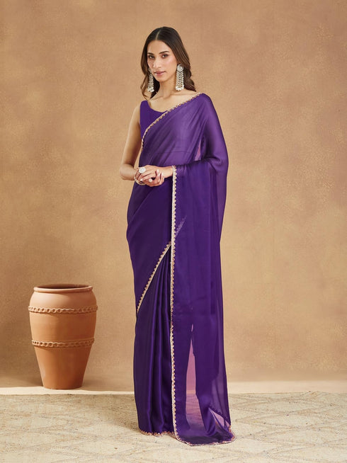 Vasthrlay Border Unstitched Saree