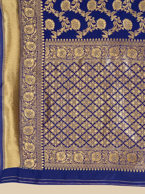 Vasthrlay Red Banarasi Traditional Unstitched Saree