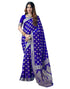 Vasthrlay Banarasi Jacquard Unstitched Yellow Saree