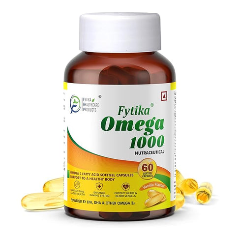 Fytika Healthcare Products Omega 3 Fish Oil 1000mg 60 Capsules