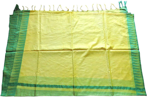 Vasthrlay Handloom Bhagalpuri Blouse Yellow