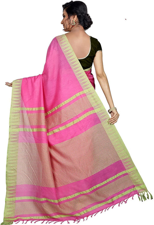 Vasthrlay Handloom Bhagalpuri Blouse Parrot