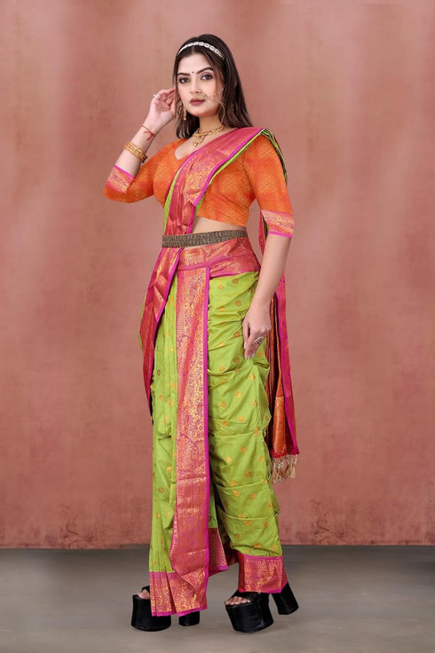 Vasthrlay Paishvai Maharashtrian Contrast Traditional