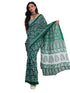 Vasthrlay Chanderi Bandhani Unstitched White Saree