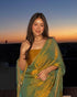 Vasthrlay Boarder Unstitched Chhaavas Mustard Free Ethnic Wear