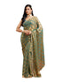 Vasthrlay Orange Unstitched Saree