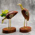 Wooden and Brass Saras Pair-6 inch