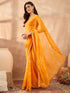 Vasthrlay Georgette Bandhani Embroidered Unstitched Ethnic Wear