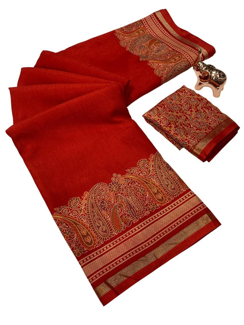 Vasthrlay Saree Floral Printed