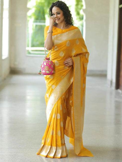 Vasthrlay Banarasi Kanjivaram Unstitched Wedding Ethnic Wear