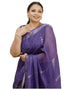 Vasthrlay Womens Printed Unstitched Orange Saree
