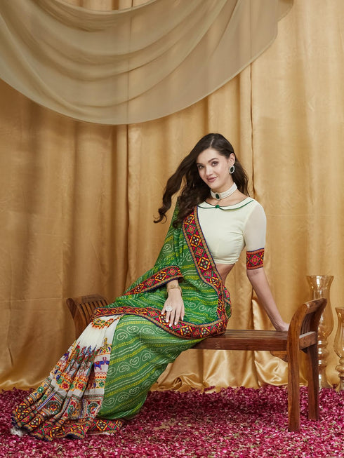 Vasthrlay Festival Embroidred Saree
