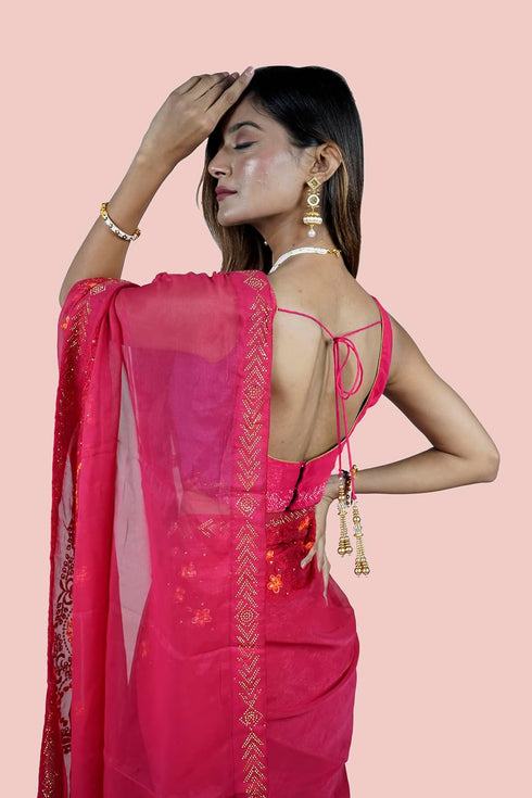 Vasthrlay Embroidered Shimmer Ethnic Wear