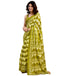 Vasthrlay Womens Printed Unstitched White Saree