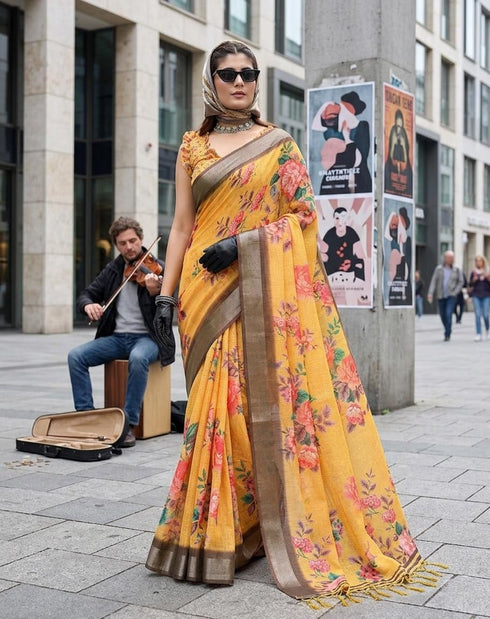 Vasthrlay Yellow Traditional Az Ys Ethnic Wear