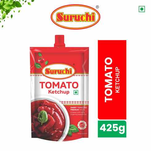 Suruchi Tomoto Ketchup 425g Pure & Natural Red Tomato