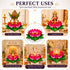 Digi Art's Complete Lotus Decoration Kit | 12 Inch Premium Printed MDF Lotus Base with 16 Petals & 4x4 Inch Stand | DIY Assembly | Reusable Pooja Decoration for Ganesh, Lakshmi, Kalash & Home Decor