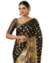 Vasthrlay Georgette Printed Unstitched Maroon Saree