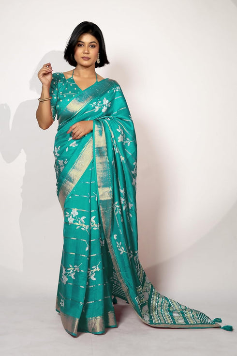 Vasthrlay Fashion Peacock Printed Ethnic Wear