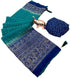 Vasthrlay Georgette Contrast Darkblue